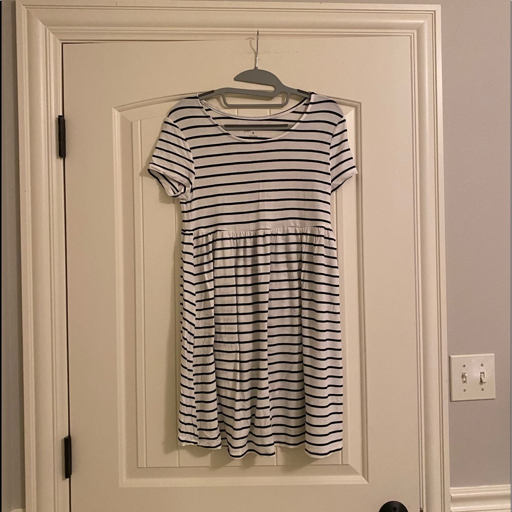 Stripped T-shirt dress